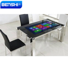 24 inch 4K 1080p Android OS coffee touch table digital signage kiosk with USB WIFI